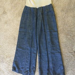 Fresh laundry linen blend pants small.
